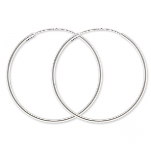 925 Sterling Silver Earring hoops 30 mm x2
