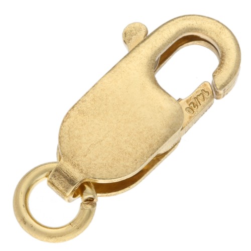 Extended lobster clasp 13.7 mm - Gold filled (laminated gold) x1
