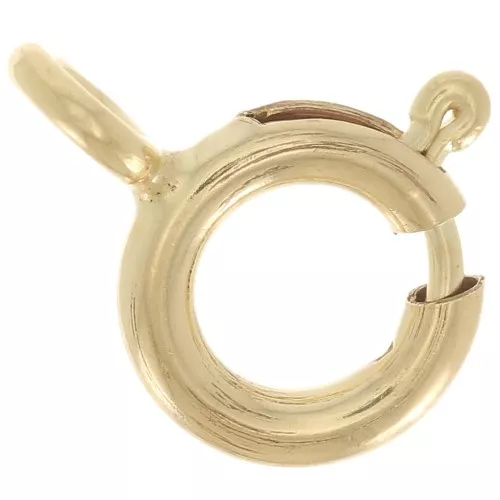 Gold filled Spring Clasp 7 mm with closed ring x1