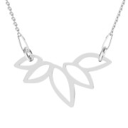 925 Sterling Silver pendant/spacer Leafs 13 mm x1