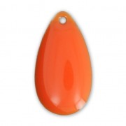 Metal epoxy resin sequins drop shape 21x11.5 mm Orange x 8|raw }}