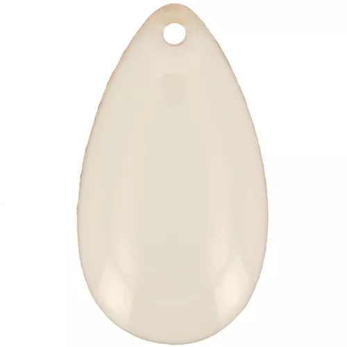 Metal epoxy resin sequins drop shape 21x11.5 mm Cream x 8