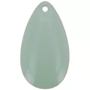 Metal epoxy resin sequins drop shape 21x11.5 mm Light teal x 8