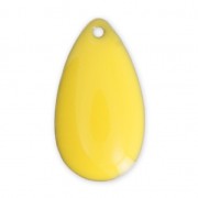 Metal epoxy resin sequins drop shape 21x11.5 mm Yellow x 8|raw }}