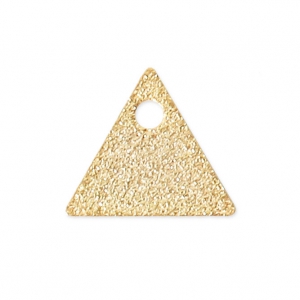Triangular sequins with a diamond effect 8 mm Gold Tone x8