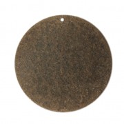 Round sequins with a diamond effect 35 mm Bronze Tone x1