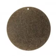 Round sequins with a diamond effect 35 mm Bronze Tone x1