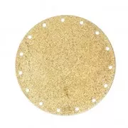 Metal spacer for Miyuki Delica with a diamond effect 35 mm - Gold Tone x1