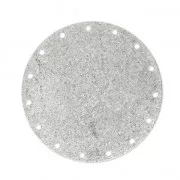 Metal spacer for Miyuki Delica with a diamond effect 35 mm - Rhodium Tone x1