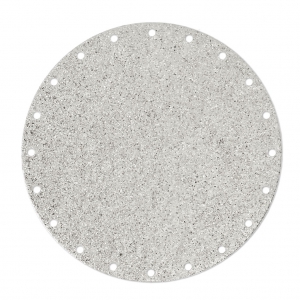 Metal spacer for Miyuki Delica with a diamond effect 45 mm - Rhodium Tone x1