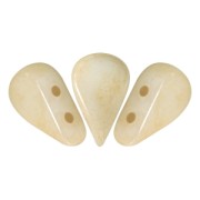 Glass beads Amos® by Puca® 5x8 mm Opaque Beige Ceramic Look x10g|raw }}