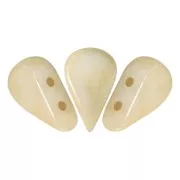 Glass beads Amos® by Puca® 5x8 mm Opaque Beige Ceramic Look x10g