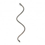 Metal spiral spacer 2 holes 43 mm Bronze Tone x2|raw }}