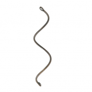 Metal spiral spacer 2 holes 43 mm Bronze Tone x2