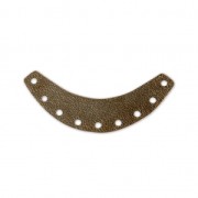 Metal half-moon spacer for Miyuki Delica with a diamond effect 37 mm - Bronze Tone x1|raw }}
