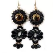 Glass beads Amos® by Puca® 5x8 mm Gold Iris Mat x10g