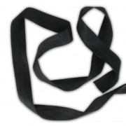 Silk ribbon 25 mm Black x 1m