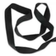 Silk ribbon 25 mm Black x 1m