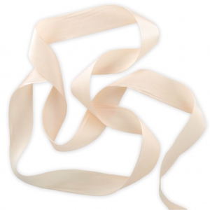 Silk ribbon 25 mm Beige x 1m