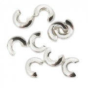 925 Sterling Silver Crimp cover 2.5 mm x20