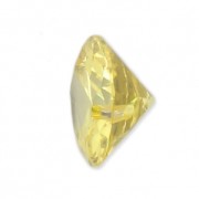 Round Zirconium Pendant 10 mm Golden x1