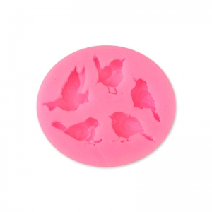 Silicone mold for polymer and metal clay - Birds