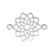 Crown Chakra spacer 2 loops 20x14mm 925 Sterling silver x1