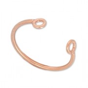 Ring 2 loops 925 Sterling Silver - 18 carat 3-micron Rose Gold-plated x1