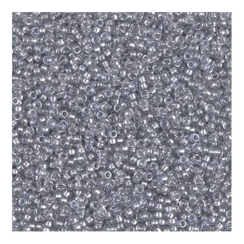 Miyuki Seed beads 15/0 242 - Spkl Pewter Lined Crystal x8g