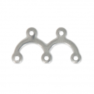 Stainless steel double spacers 17.5x9 mm x5