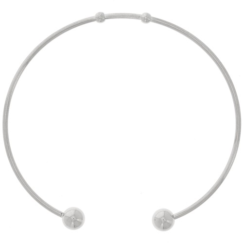 61 mm beaded bracelet - 304 stainless steel x1