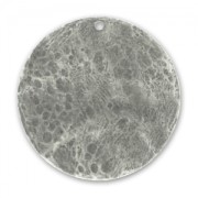 Crumbled sequin 40mm Antique Silver tone x1|raw }}