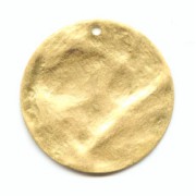 Crumbled sequin 40mm Fine gold plated x1