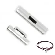 T cylinder Clasp 25 mm for 5 mm - Fine Antique silver plating x1