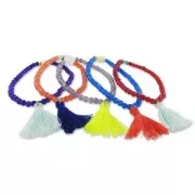 Imitation cotton tassels 26-30 mm Multicolored x10