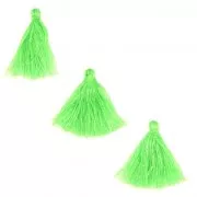 Imitation cotton tassels 26-30 mm Green x10