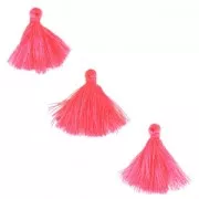Imitation cotton tassels 26-30 mm Hot Pink x10
