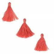 Imitation cotton tassels 26-30 mm Light Red x10