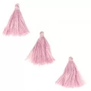 Imitation cotton tassels 26-30 mm Mauve x10