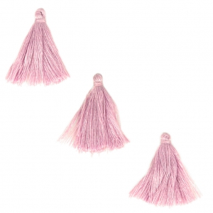 Imitation cotton tassels 26-30 mm Mauve x10