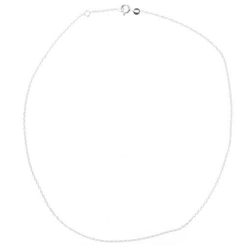 925 Sterling Silver Chain chocker cable diamond cut 1.4mm x42 cm