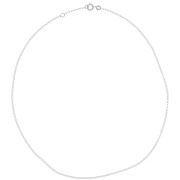 925 Sterling Silver Jaseron Chain chocker 1.8 mm x42 cm|raw }}