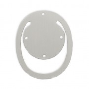 Bookmark base for Miyuki beads weaving 35x29 mm in stainless steel x1|raw }}