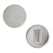 Mark place base for beads weaving 20 mm rhodium tone x1|raw }}