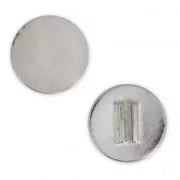 Mark place base for beads weaving 20 mm rhodium tone x1