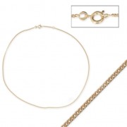 Chain chocker - Made in Europe - 1.6 mm gold plating 3 microns x45 cm