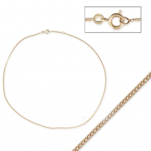 Chain chocker 1.3 mm gold plating 3 microns x45 cm