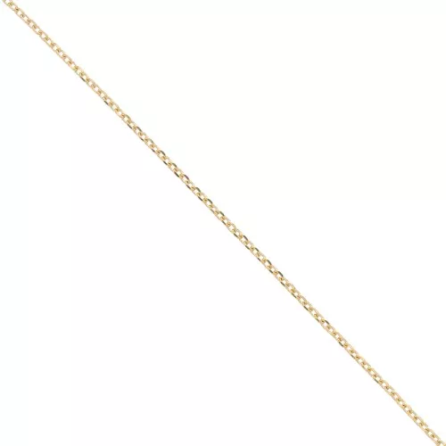 1.6mm Chain cable diamond cut - 3 micron gold plated x50 cm