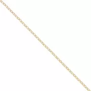 Oval mesh chain 1.9 mm - 3 micron gold plated x50 cm