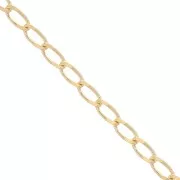 Bilbao mesh chain 1.7 mm - 3 micron gold plated x50 cm